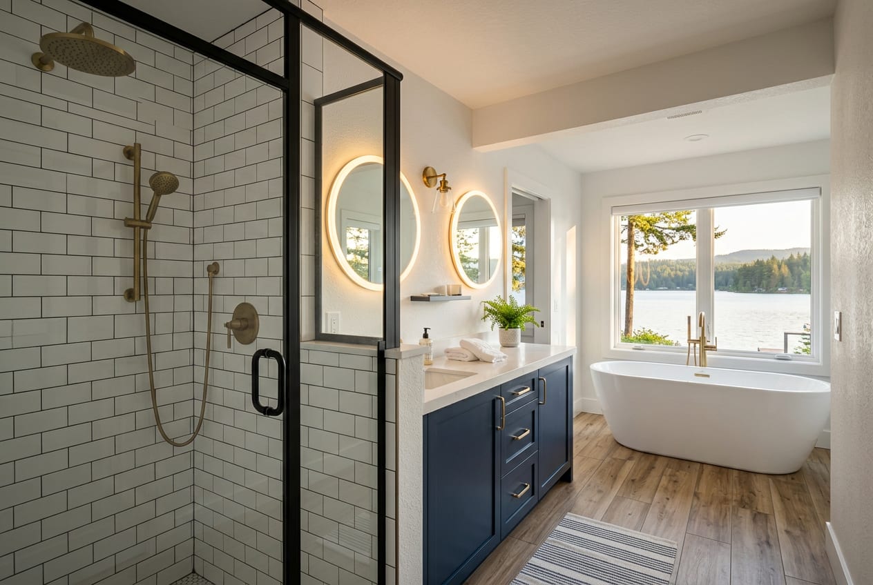 Lopez Bathroom Remodeling Company, bathroom remodeling in DuPont, completed project 2
